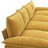 [VIDEO provided][New]118*55" Modern L-shaped Chenille Cloud Sofa with Double Seat Cushions,5-seat Upholstered Indoor Furniture,Sleeper Sofa Couch with