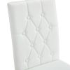 Table and chair set, modern minimalist marble textured rectangular dining table. Suitable for restaurants and living rooms. Soft cushion seats. F-1280
