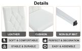 Table and chair set, modern minimalist marble textured rectangular dining table. Suitable for restaurants and living rooms. Soft cushion seats. F-1280