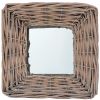 Mirrors 3 pcs 5.9"x5.9" Wicker