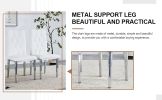 Table and chair set, modern minimalist marble textured rectangular dining table. Suitable for restaurants and living rooms. Soft cushion seats. F-1280