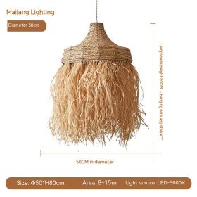 Retro Restaurant With Silent Style Chandelier (Option: 50cm Diameter)