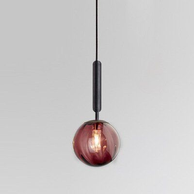Glass Small Droplight Restaurant Bar Cafe Model Room Bedroom Bedside Lamp