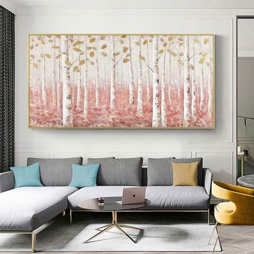 100% Handmade pink flower thick knife landscape modern nordic artwork oil painting for office living room decoration 100% Handmade pink flower thick knife landscape modern nordic artwork oil painting for office living room decoration