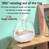 Ultrasonic Humidifier 1.5L Large Capacity Air Humidifier Fragrance Diffuser For Household
