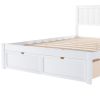 Full Size Platform Bed with Under-bed Drawers