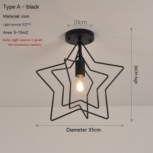 Ceiling Lamp Creative Five-pointed Star